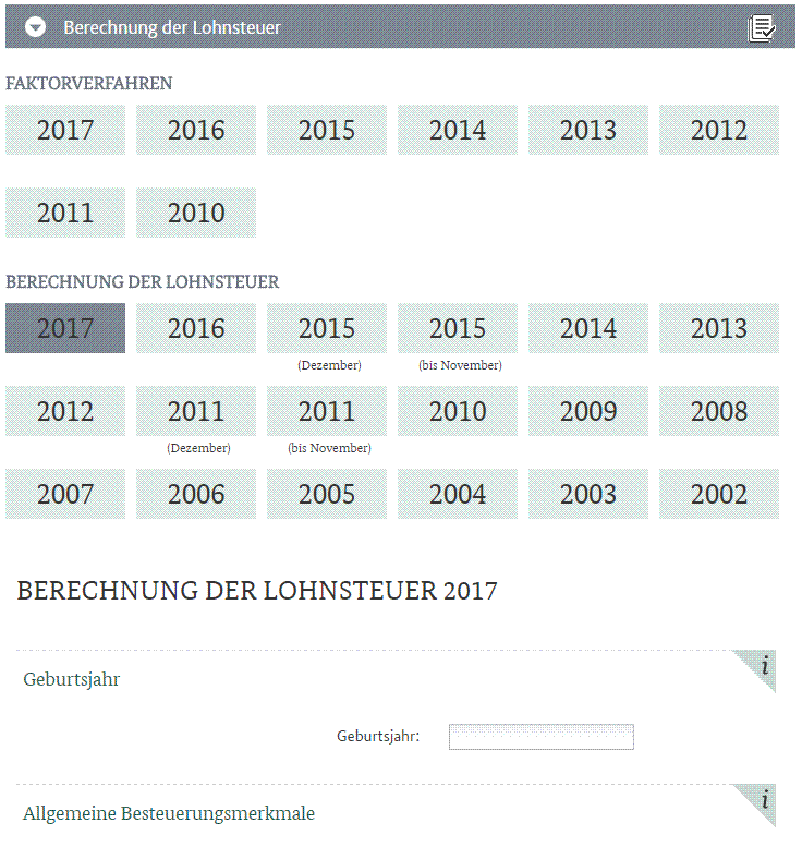 Interaktiver Abgabenrechner