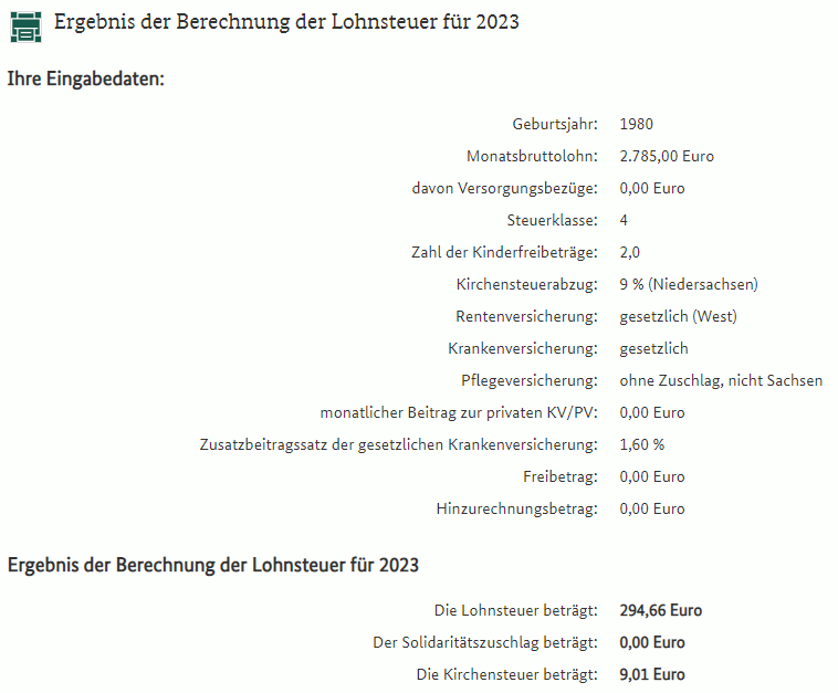 Abrechnungsbeispiel für einen Stundenlohnempfänger mit Zuschlägen