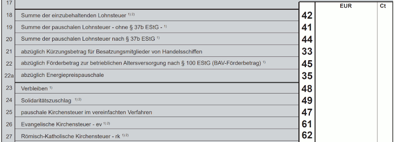 Lohnsteuer-Anmeldung 2022 mit Energiepreispauschale