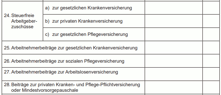 Ausdruck der elektronischen Lohnsteuerbescheinigung für 2022